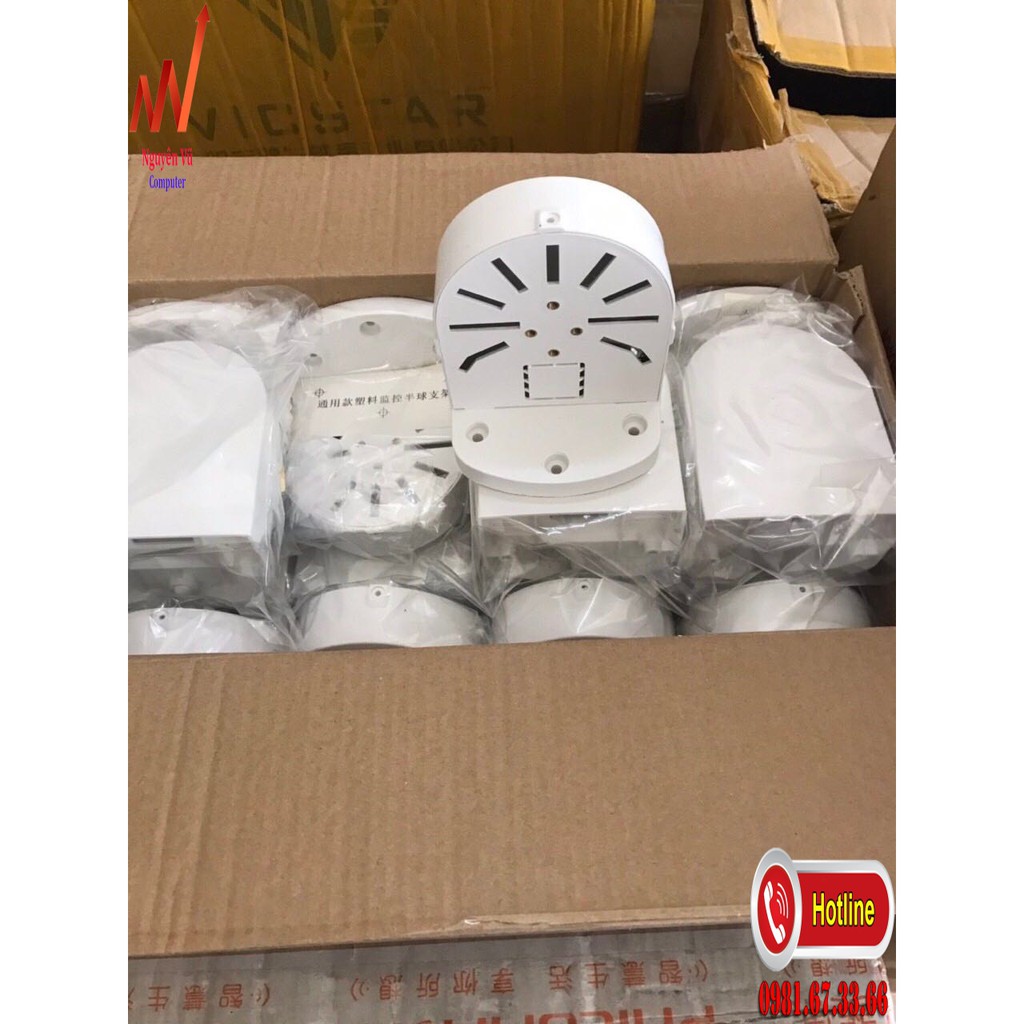 CHÂN ĐẾ GẮN TƯỜNG CHO CAMERA DOME ĐỒNG-CAMERA BÁN CẦU - CHÂN ĐẾ NHỰA CAMERA DOME ĐỒNG