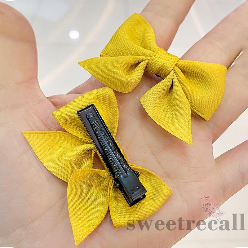 Set 2 kẹp tóc nơ phong cách công chúa ngọt ngào đáng yêu cho bé gái