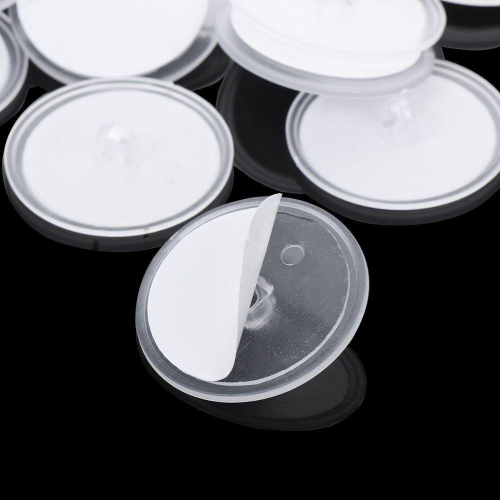 Set 20 / 40 / 60 Móc Dán Tường Bằng PVC Trong Suốt Tự Dính Cho Nhà Bếp Nhà Tắm