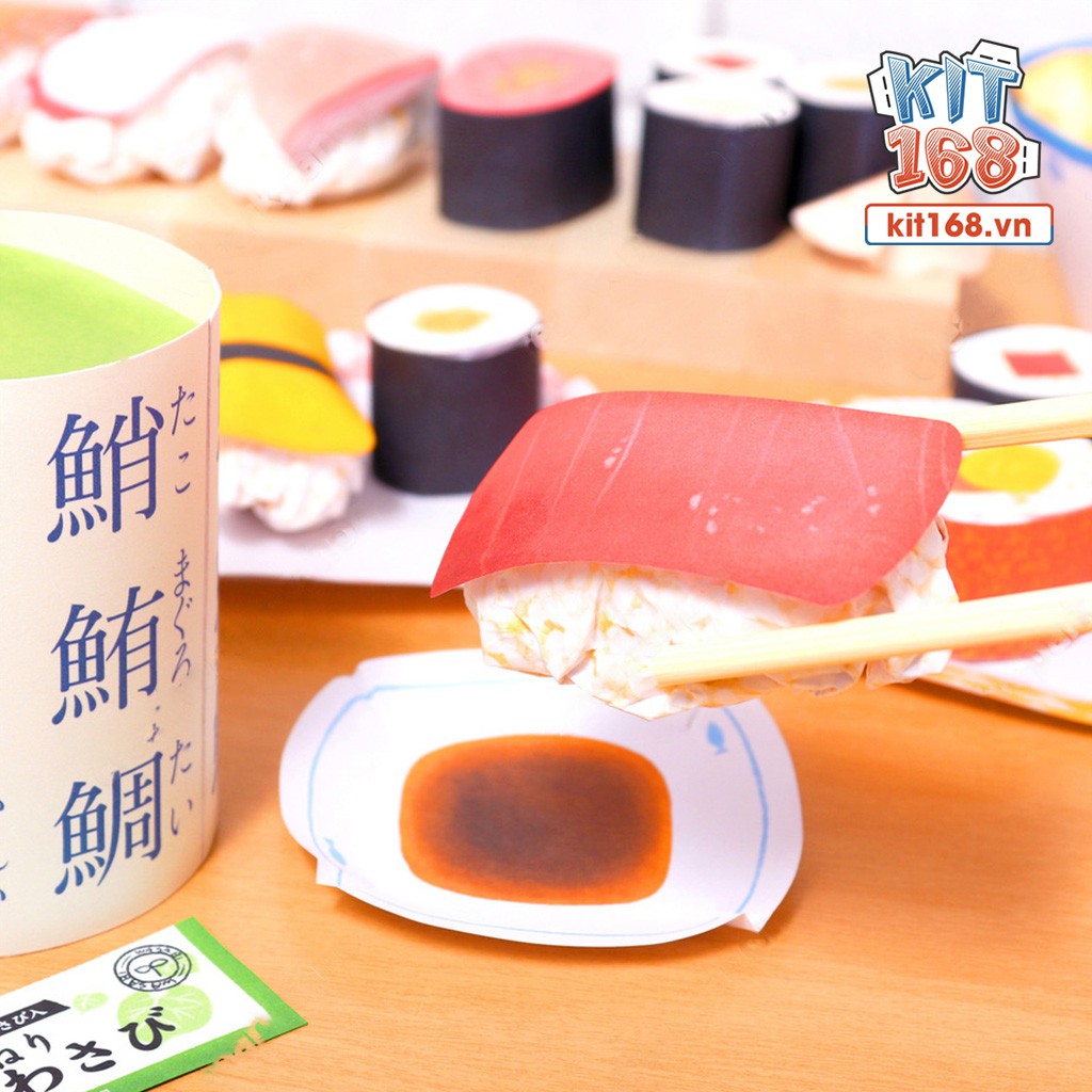 Mô hình giấy Món ăn Bữa tiệc Sushi