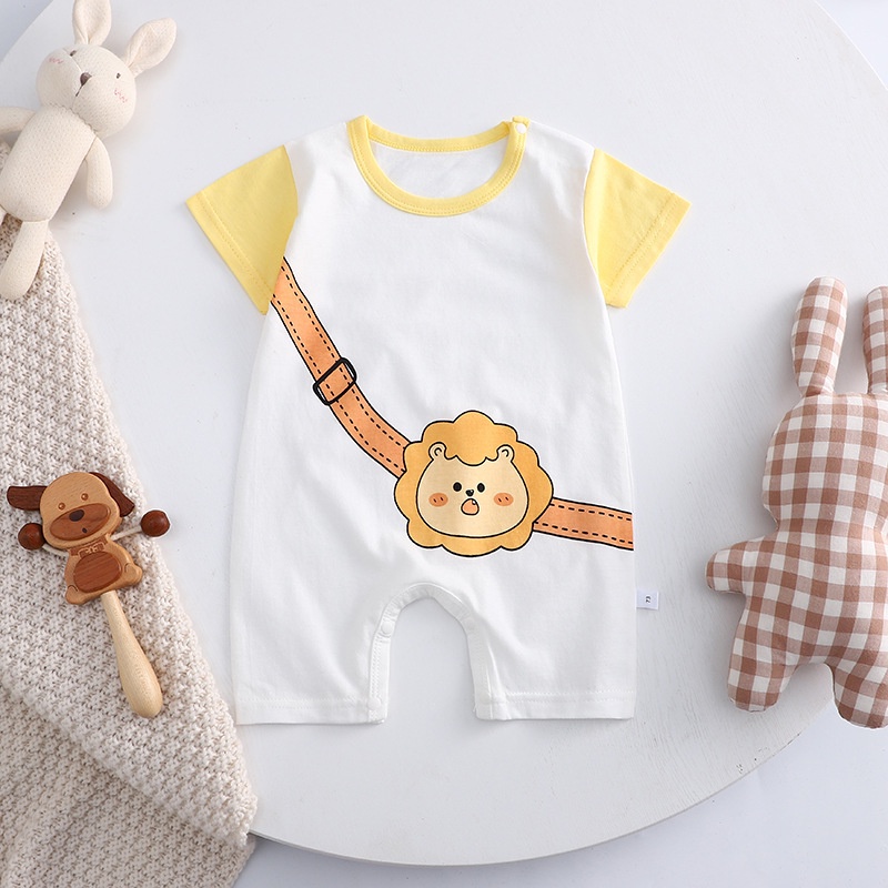 Bộ BODY bé trai LOVE HARBOR bodysuit cho bé in hình siêu anh hùng chất cotton hàng xuất Âu Mỹ