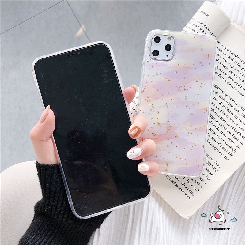 Ốp điện thoại mềm lá vàng lấp lánh iPhone 7plus 6s 6 7 8 Plus 12 11 Pro Max SE 2020 X XR XS MAX | BigBuy360 - bigbuy360.vn