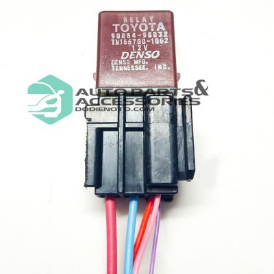 Relay DENSO 5 Chân 12VDC (Hàng Bãi) + Kèm giắc điện