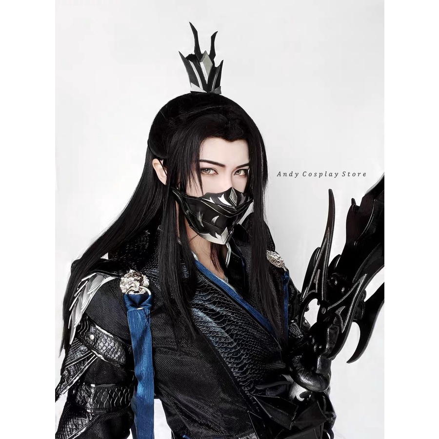 [CÓ SẴN] Tóc giả/ Wig teen nam dài cổ trang Manreally