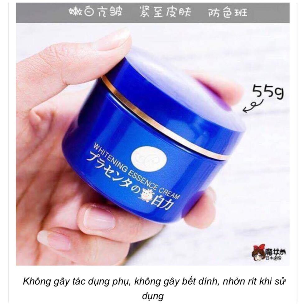 Kem Dưỡng Trắng Da Meishoku Placenta Whitening Essence Cream Nhật Bản 55g dưỡng ẩm, chống lão hóa .