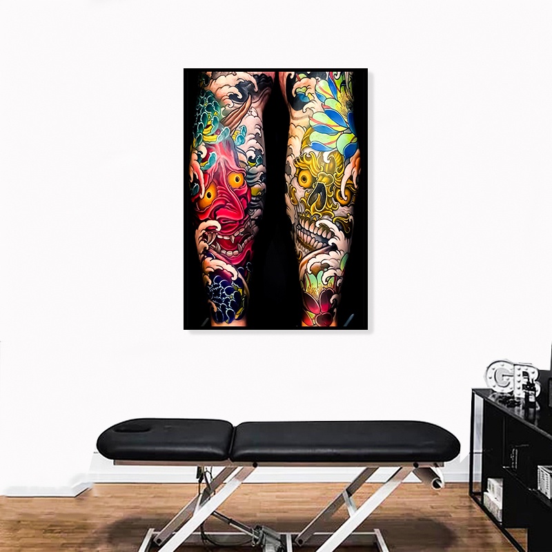 Tranh Hình Xăm - Tranh Tattoo Trang Trí Tiệm Xăm Tattoo