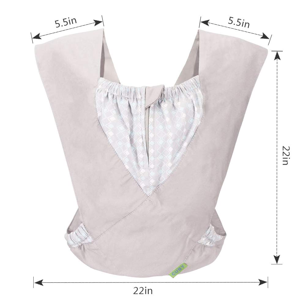 Khăn quấn trẻ sơ sinh Baby Carrier bằng chất liệu Cuby, cotton tự nhiên Đai trẻ em địu em bé Thoải mái để dễ dàng Mang theo trẻ sơ sinh, trẻ sơ sinh và lý tưởng cho trẻ đăng ký, cho con bú, thoáng khí