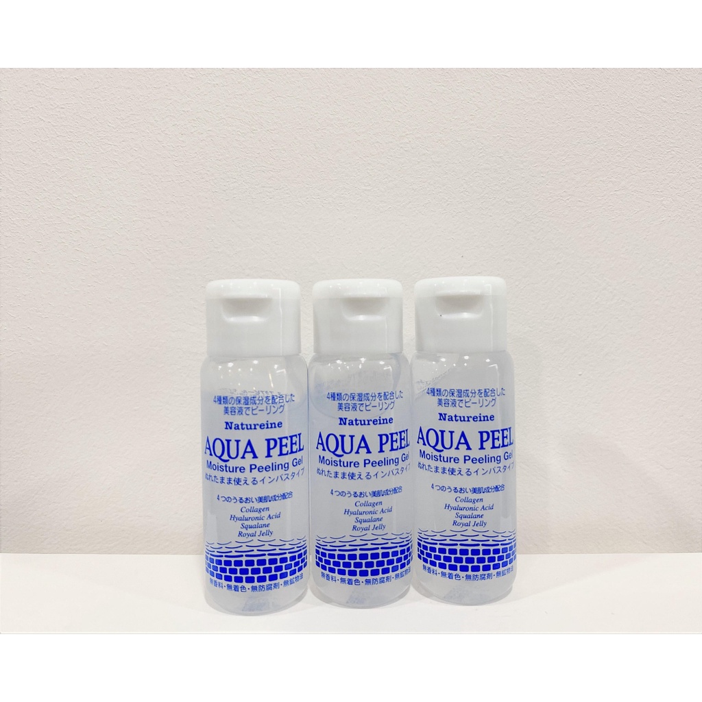 Natureine AQUA PEEL Moisture Peeling Gel - Chai 30ml - Gel tẩy tế bào da chết, cấp ẩm Nhật Bản - Chính Hãng
