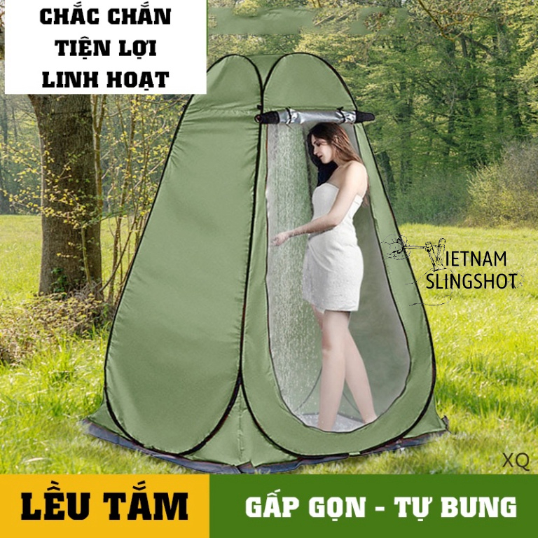 Lều thay đồ cắm trại tự bung, lều vệ sinh dã ngoại kín đáo bền đẹp dùng cho du lịch dã ngoại cắm trại tiện lợi - DCP15