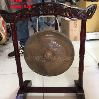 Bộ chiêng đồng và giá treo 26cm