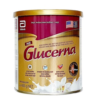 Sữa bột GLUCERNA hương vani dành cho người tiểu đường hộp 400g