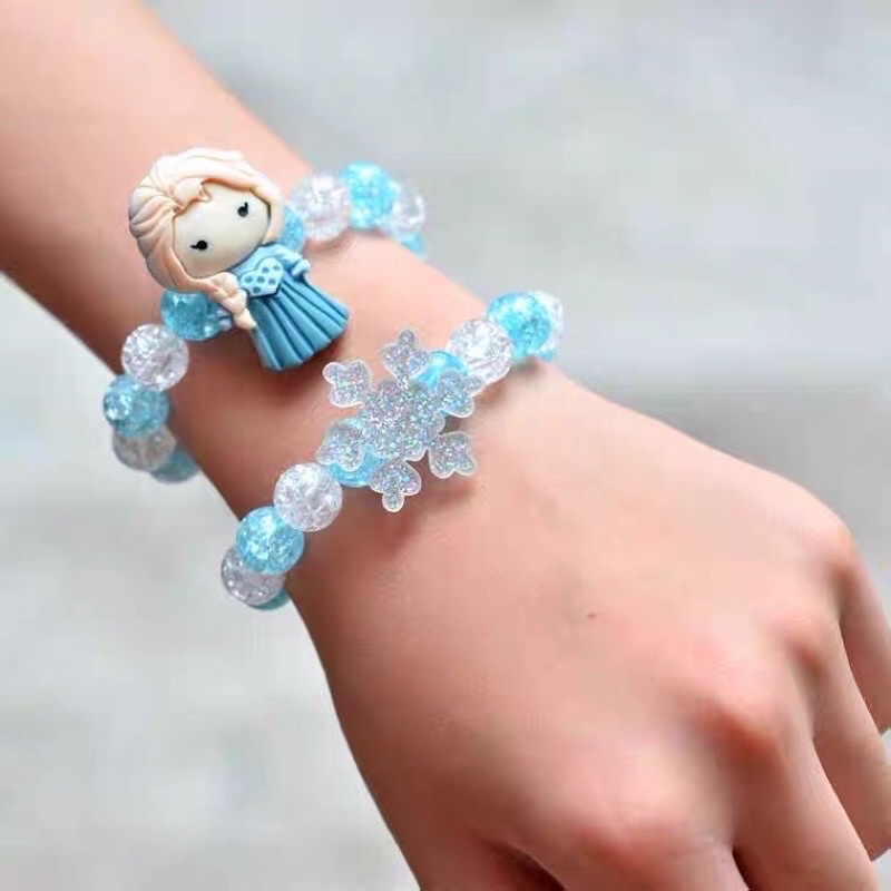 Vòng đeo tay trẻ em hình công chúa Disney Elsa dễ thương cho bé gái