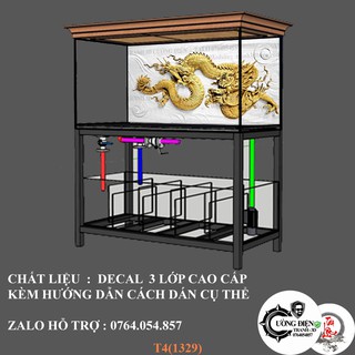 TRANH DECAL DÁN HỒ CÁ_THIẾT KẾ NÀNG THƠ