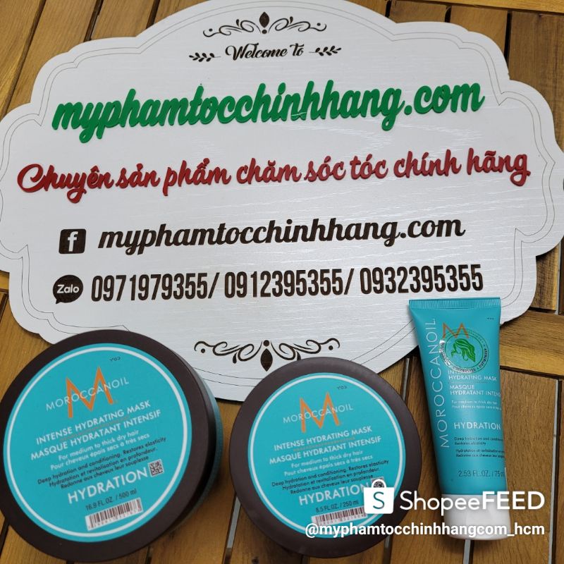 DẦU HẤP HOẶC MẶT NẠ TÓC DƯỠNG ẨM MOROCCANOIL MOROC HYDRATING MASK  VÀ PHỤC HỒI REPAIR SUÔN MƯỢT SMOOTH  250ML - 500ML