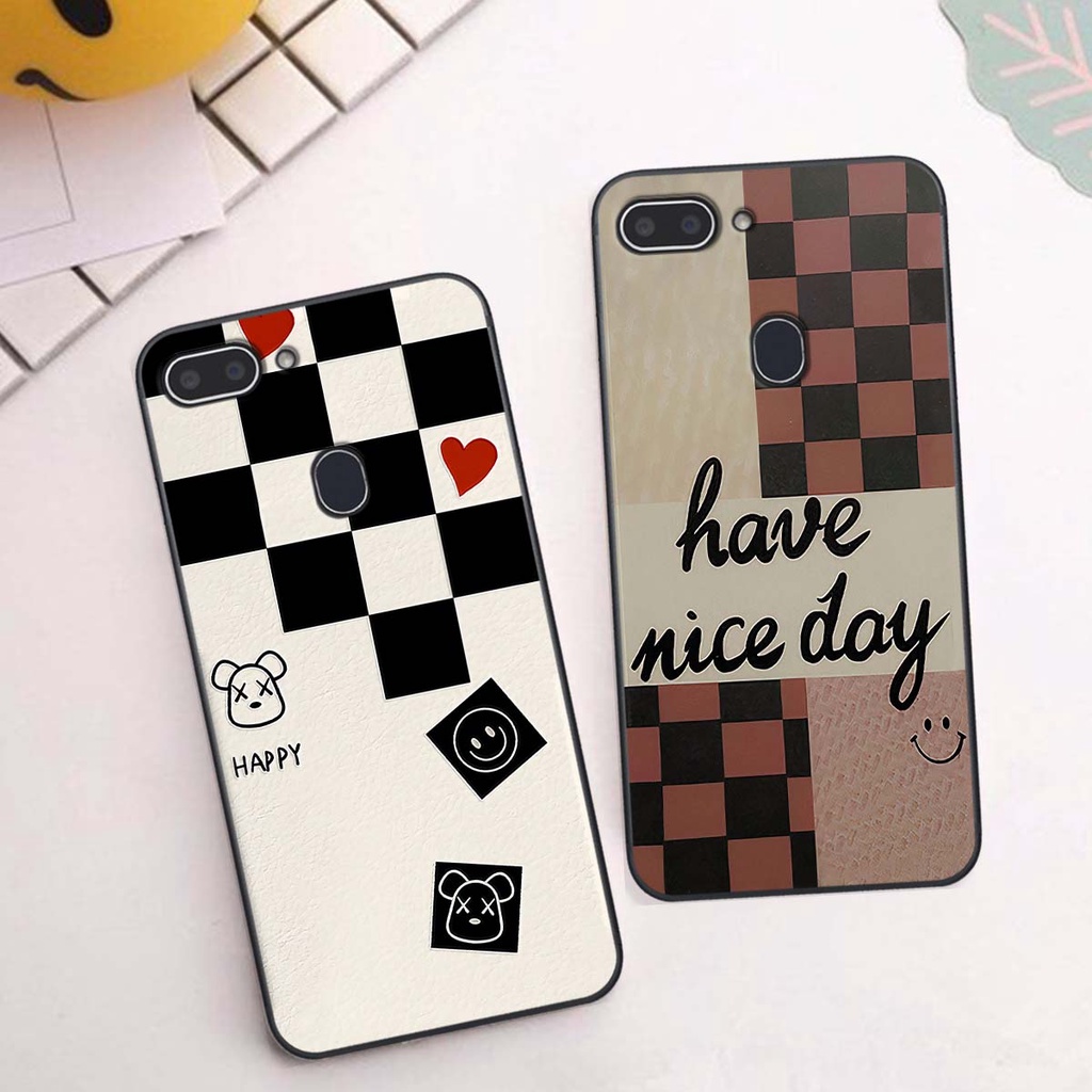 Ốp Realme 1 / 2 caro trái tim cá tính, thời trang siêu đẹp, siêu phong cách