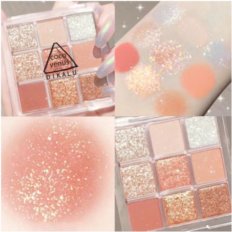 Bảng Phấn Mắt Nhũ 9 Ô Màu CoCo Venus Dikalu Hàng Chính Hãng - Trang Điểm Đẹp, Màu Sắc Nét - Beauty Cosmetics Shop | BigBuy360 - bigbuy360.vn