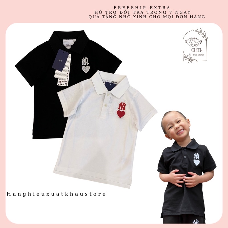 Áo phông  Polo MLB KID cho bé chuẩn hình full tag