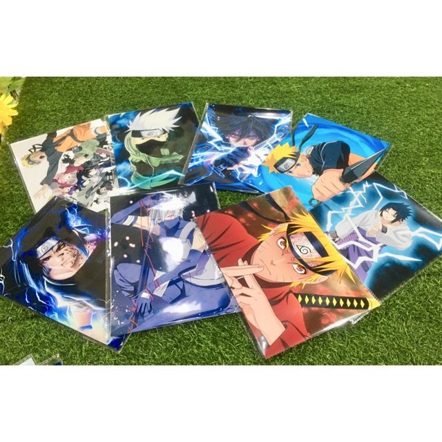 Ảnh naruto 6 tấm nhóm và thành viên mẫu ngẫu nhiên khổ 30x40cm