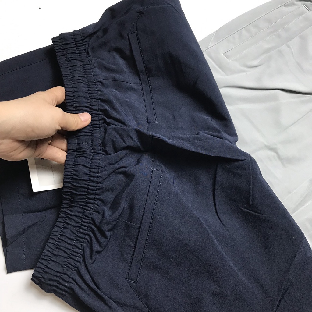 Quần short gió nam ARISTINO cạp chun dây rút chữ aristino dọc quần reguler Aso023s1