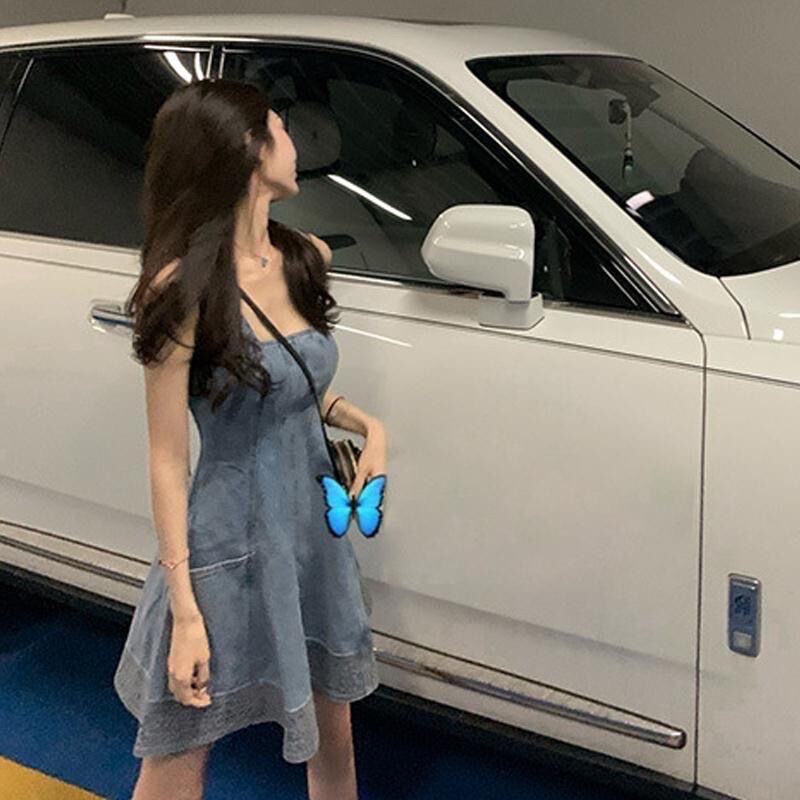 Đầm Jean Hai Dây Babydoll Dáng Xoè Taobao Order