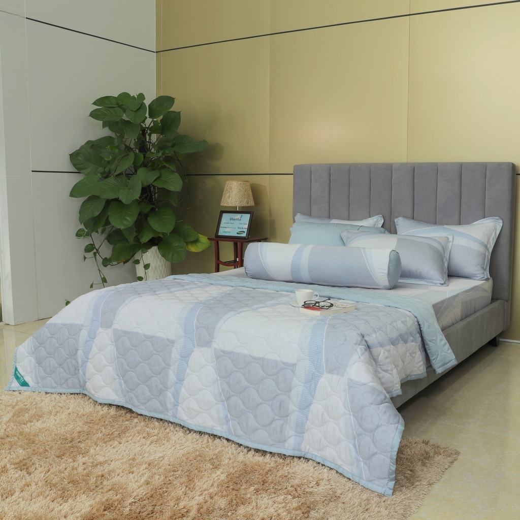 Bộ chăn drap gối Tencel Premium Hometex sợi 60 bộ 5 món