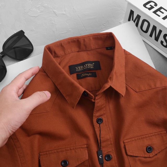 Áo Sơ Mi Nam Dài tay Hàn Quốc Đẹp Cao Cấp FAVITI SM44 | BigBuy360 - bigbuy360.vn