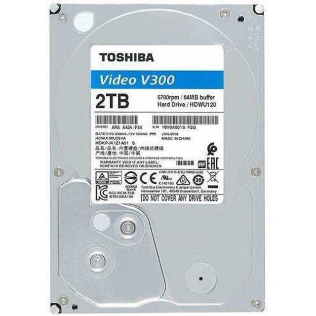 Ổ cứng chuyên dụng 2TB TOSHIBA HDWU120UZSVA