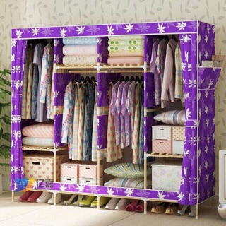 Tủ vải khung gỗ 4 buồng 1m70