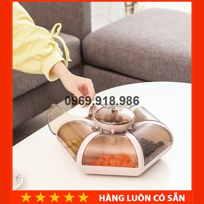 🍓 Khay Đựng Mứt Bánh Kẹo Tết 6 Cánh Tự Bung Đẹp Cao Cấp Giá Gốc Sỉ Rẻ 🍰 Tổng Kho Gia Dụng An Giang 🍰