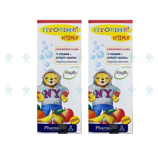 Fitobimbi Vitemix - Bổ Sung Vitamin Và Khoáng Chất, Canxi Cho Bé, Vitamin B, Tăng Sức Đề Kháng (Lọ 200ml) [Chính Hãng]