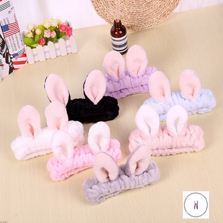 Băng Đô Rửa Mặt Tai Thỏ, Băng Đô Cài Tóc Co Giãn Cho Nữ PKTT07