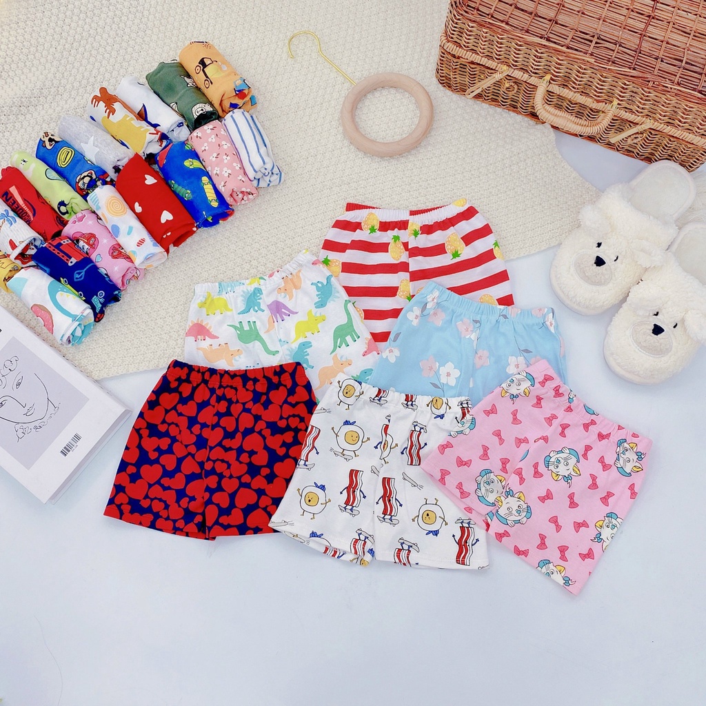 Quần Chục Bé Trai Chất Cotton Thoáng Mát Co Giãn 4 Chiều Hoa Tiết Dễ Thương Shop Ba Jin BJ026