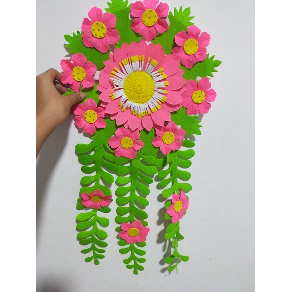 Lẵng hoa vải nỉ