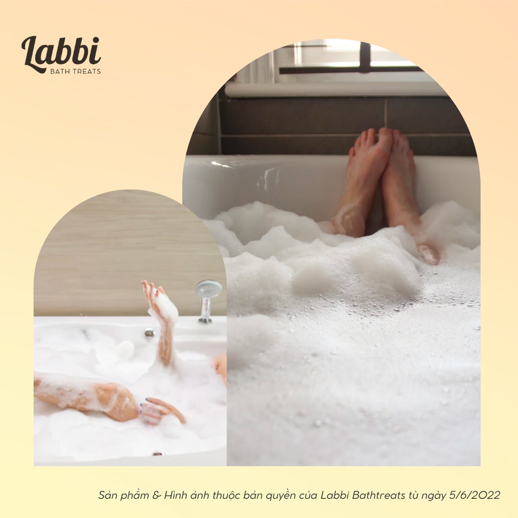 Bánh siêu tạo bọt bồn tắm VANILA CAKE [Labbi] Bubble Bar