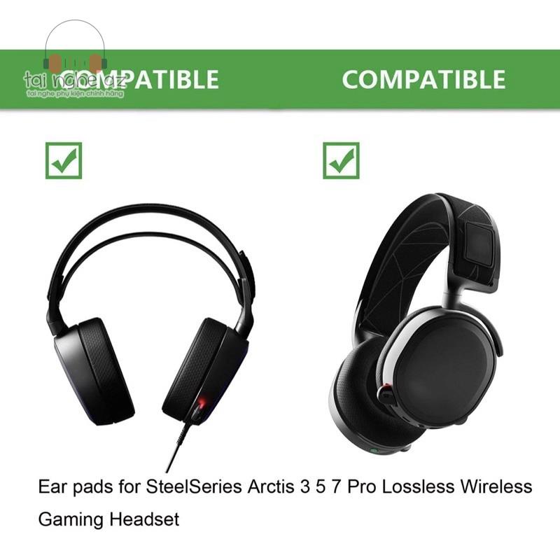 Mút đệm tai nghe SteelSeries Arctis 7 Black- Bộ Pad đệm bọc cho headphone cao cấp - Tai nghe AZ
