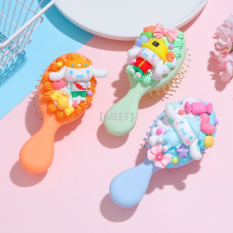 Bộ Dụng Cụ Làm Búp Bê/ Lược Chải/Kem Mát Xa Bằng Nhựa Resin Hình Hoạt Hình DIY