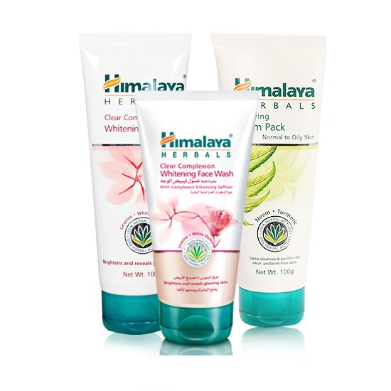 Bộ sản phẩm dưỡng sáng da Himalaya Face wash 100ml + Face Scrub 100ml + Face Pack 100ml