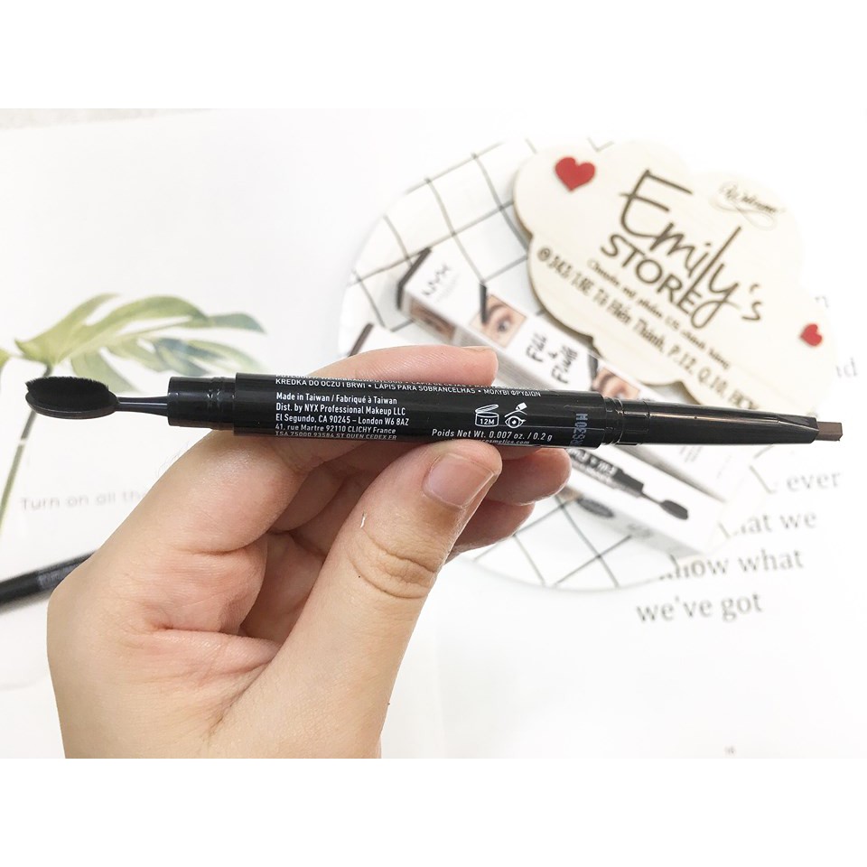 Chì kẻ mày NYX Fill Fluff Eyebrow Pomade Pencil