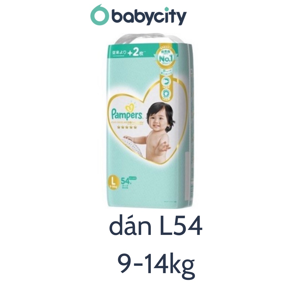 Bỉm cao cấp PAMPERS PREMIUM siêu cộng miếng hàng nội địa Nhật đủ size dán NB90/S82/M68/L54, size quần M66/L52/XL48