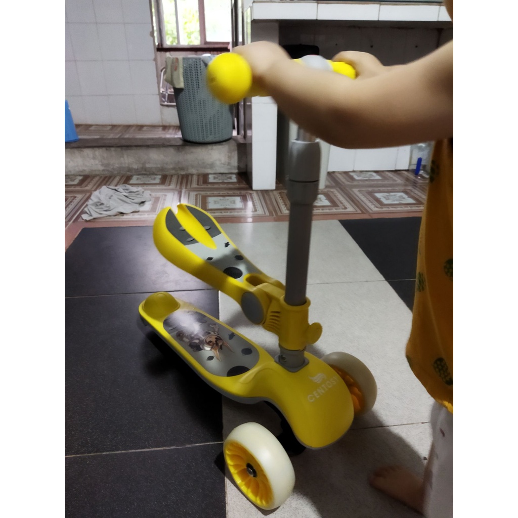 Xe Scooter Cho Bé Centosy S8, Có Bánh Đèn Phát Sáng, Có Ghế Phụ Tiện Lợi Cho Bé Từ 2-9 tuổi
