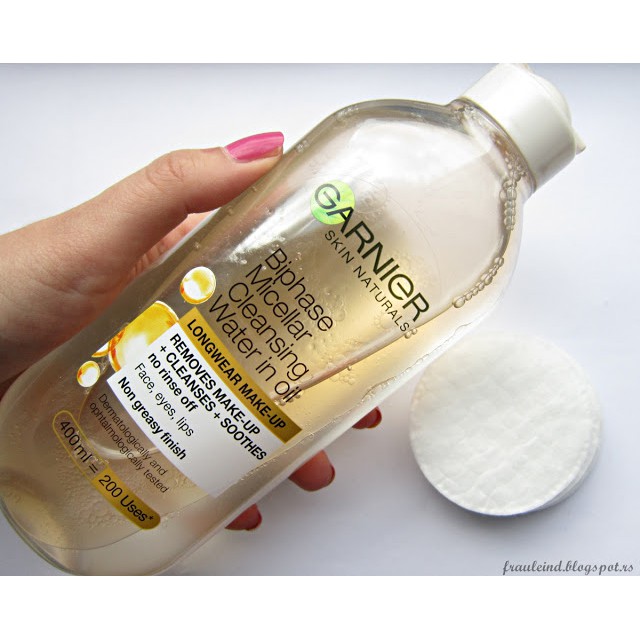 Nước tẩy trang garnier pháp 400ml, 125ml dầu vàng nắp trắng | BigBuy360 - bigbuy360.vn