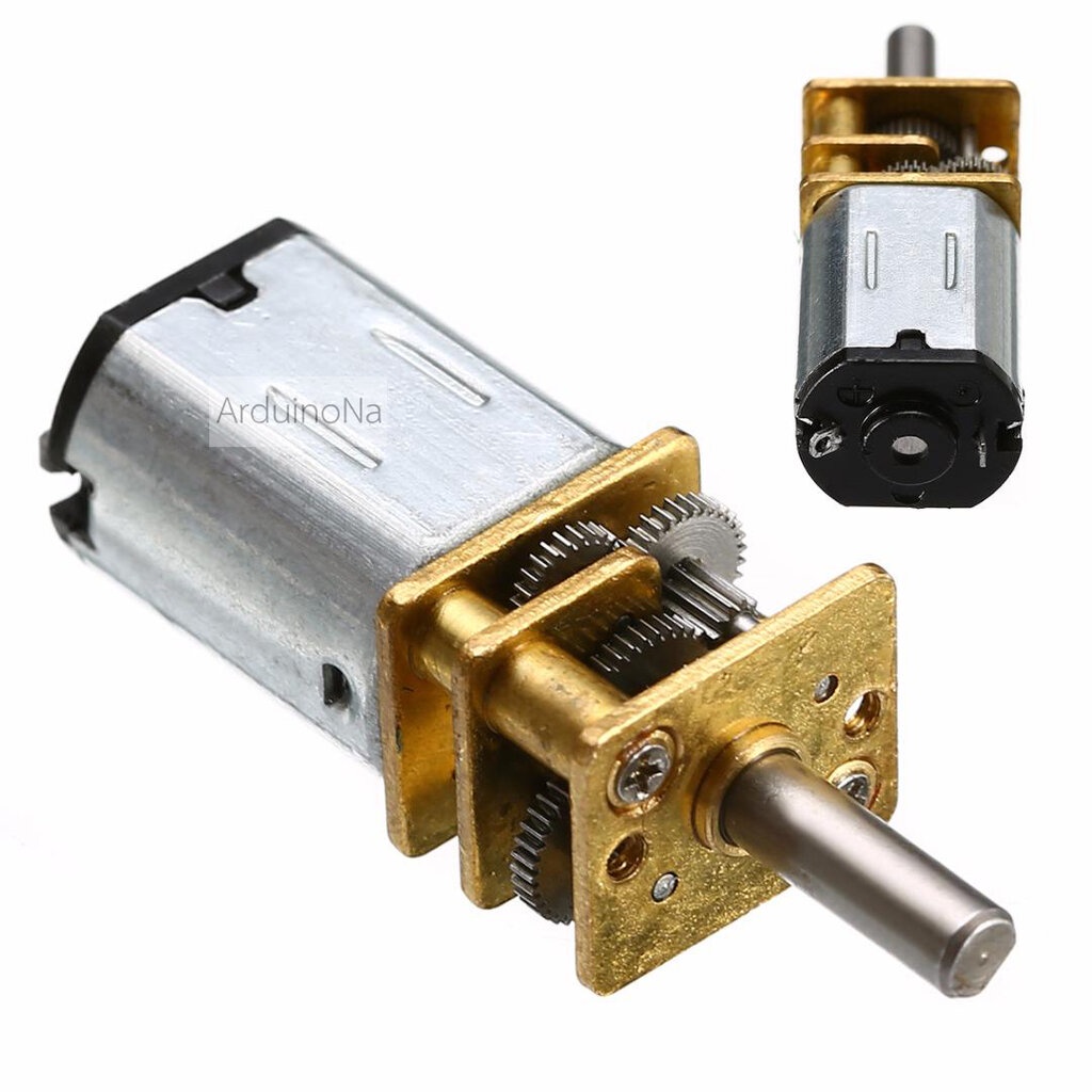 Động cơ ô tô tự động Dòng bánh răng Loại thép N20 micro thông minh 60RPM tại 6V DC