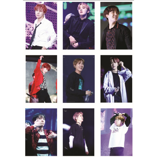 Lomo card ảnh thành viên BTS J-HOPE on stage Full 54 ảnh