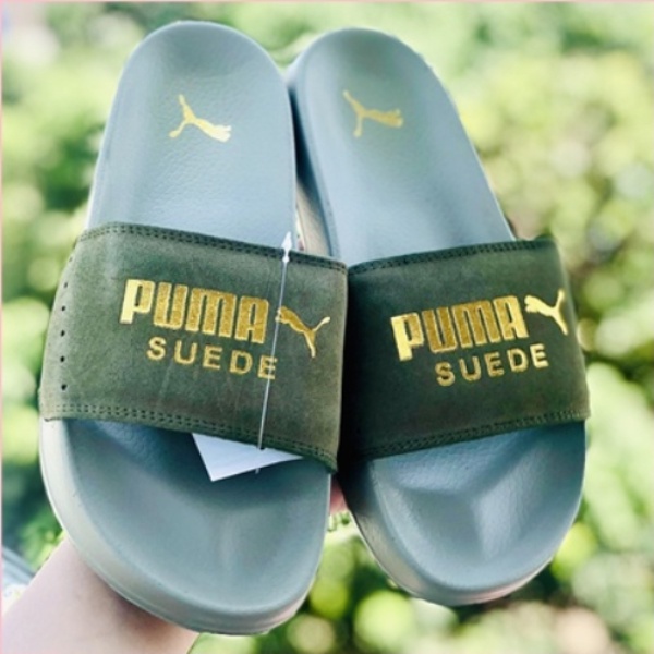 Dép 𝗣𝗨𝗠𝗔 Da Lộn Quai Ngang Nam Nữ Chữ Dệp Nỗi Siêu Êm Hot Trend