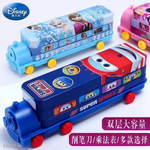 Disney Hộp Đựng Bút Hình Tàu Lửa Hoạt Hình Sáng Tạo Cho Học Sinh Tiểu Học Ốp