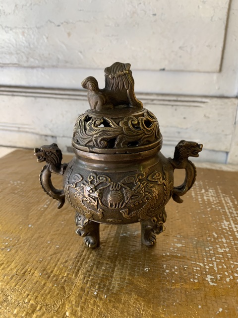 Xông trầm lân mini bằng đồng | BigBuy360 - bigbuy360.vn