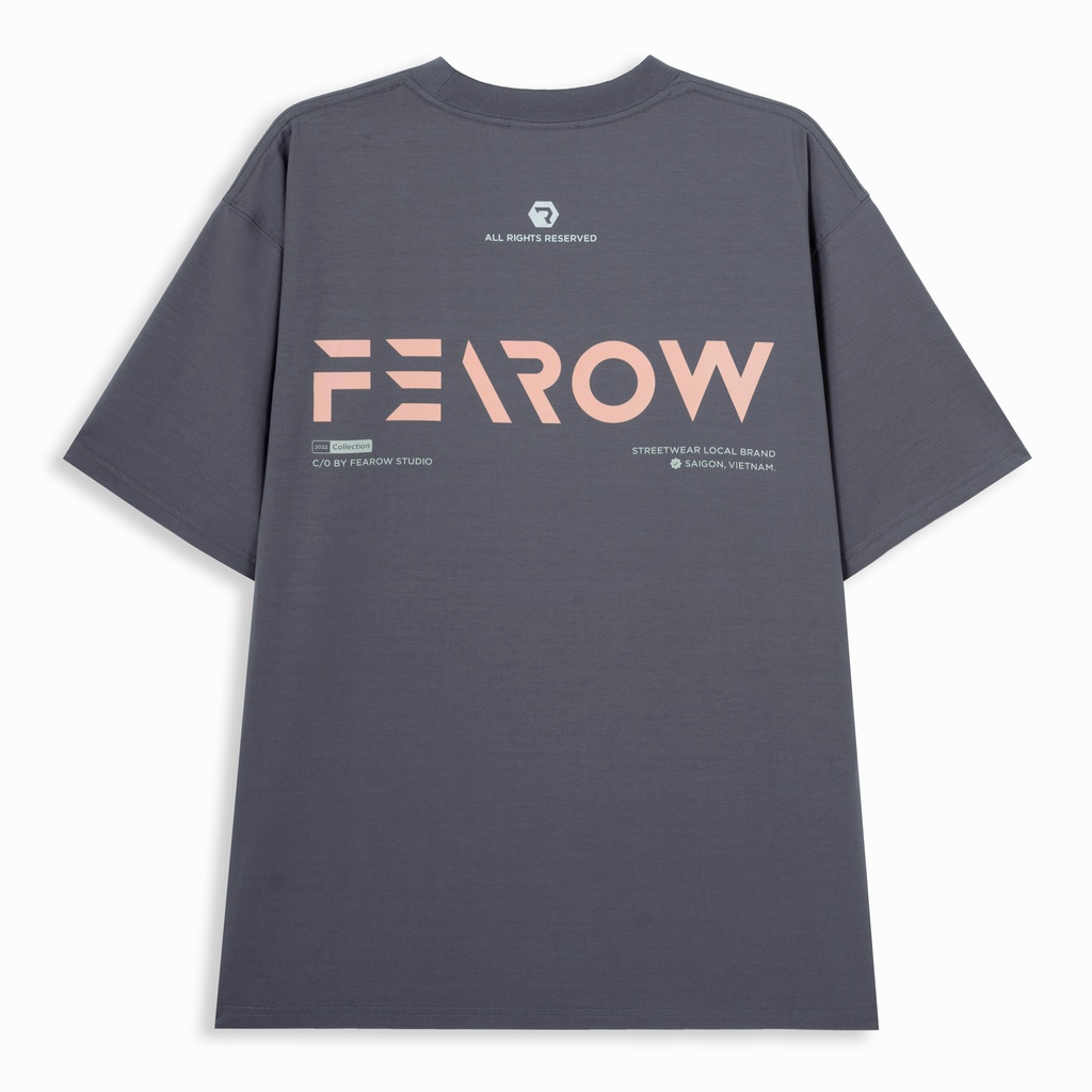 Áo thun nam nữ local brand unisex Fearow Signature Ver 2.0 / Màu Than Chì - FW151
