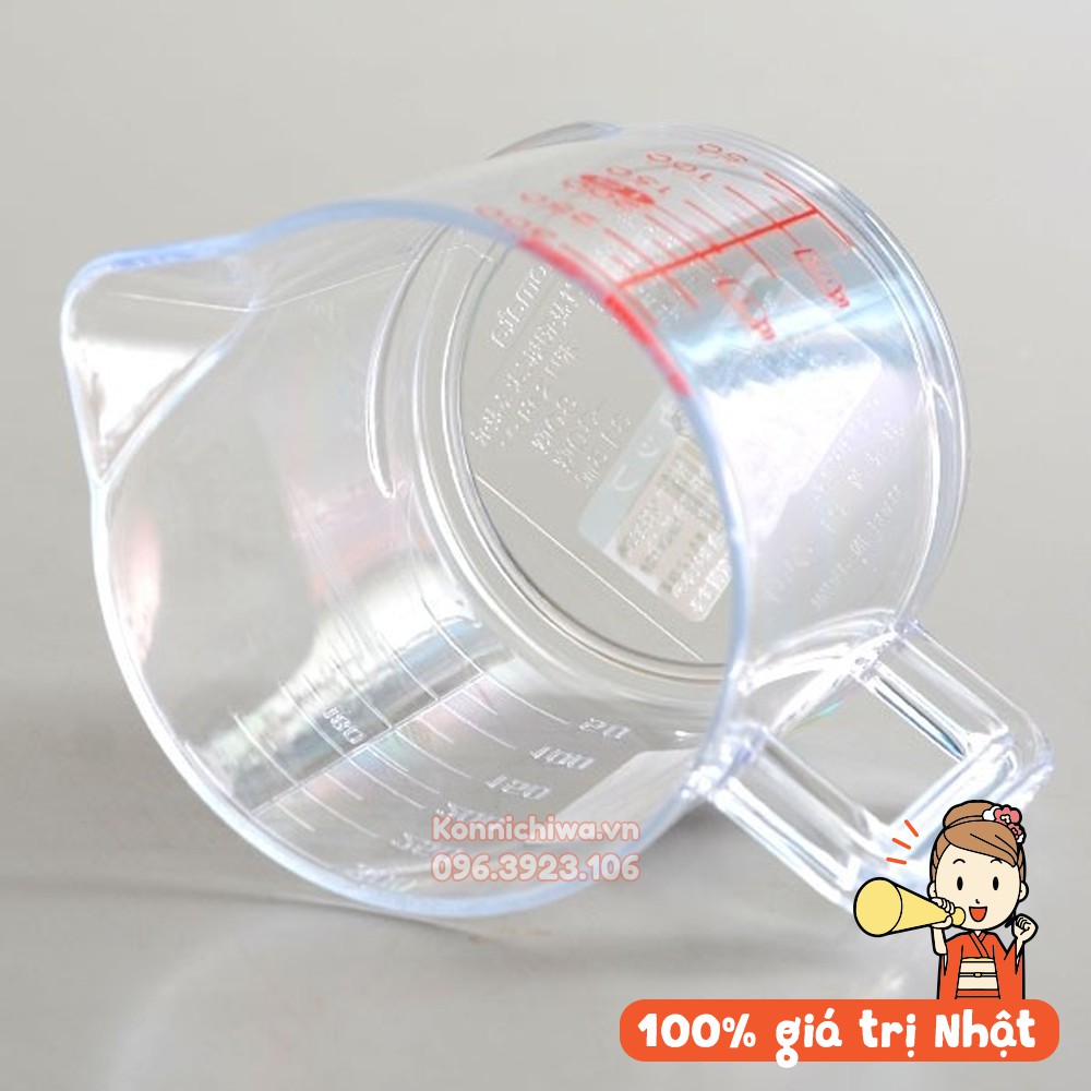 Cốc đong INOMATA chia dung tích 300ml, made in Japan, tiện dụng đo lường nguyên liệu nấu ăn, pha chế - 4905596110385