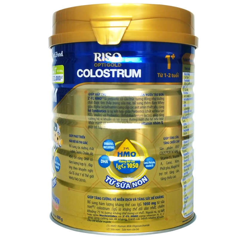 Sữa Riso Colostrum 1+ HMO IgG 800g (Date 2022)