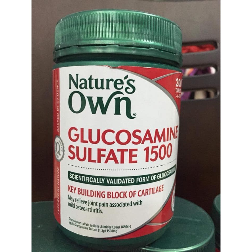 Nature's Own Glucosamine Sulfate 1500mg Bổ Xương Khớp